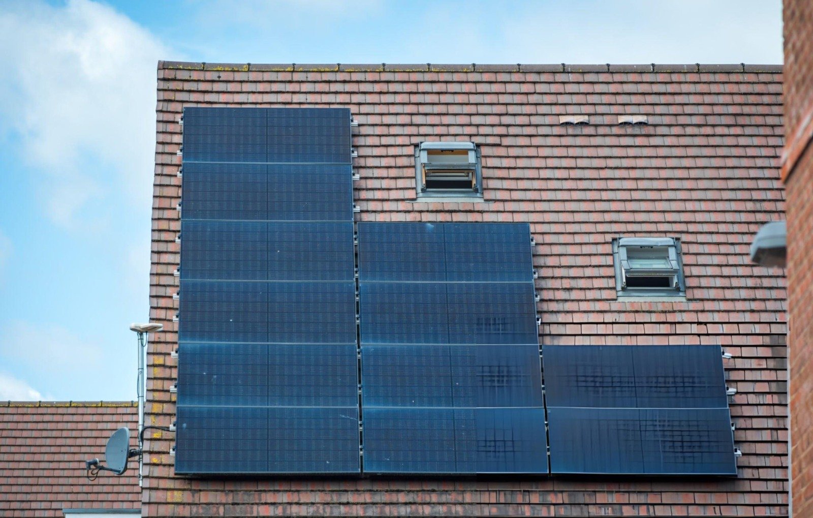 solar panel on UK roof